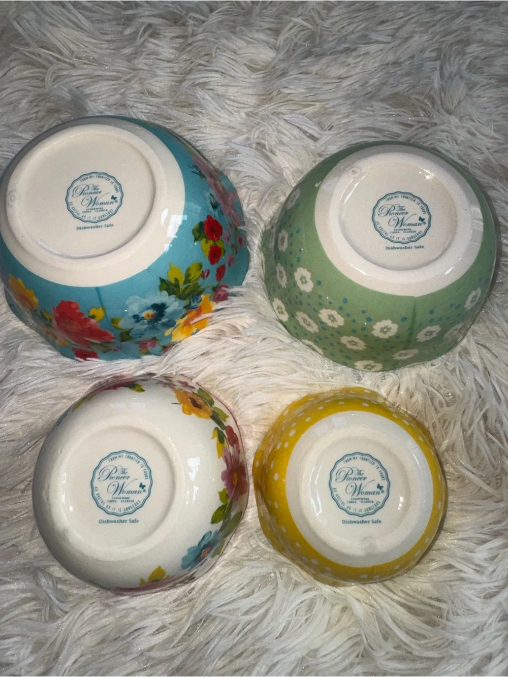 Pioneer Woman Floral Ceramic Nesting Measuring Cups